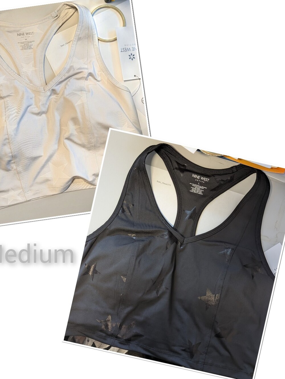 NINE WEST NEW SPORTS BRA Tank Tops Bundle Medium New w Tags M